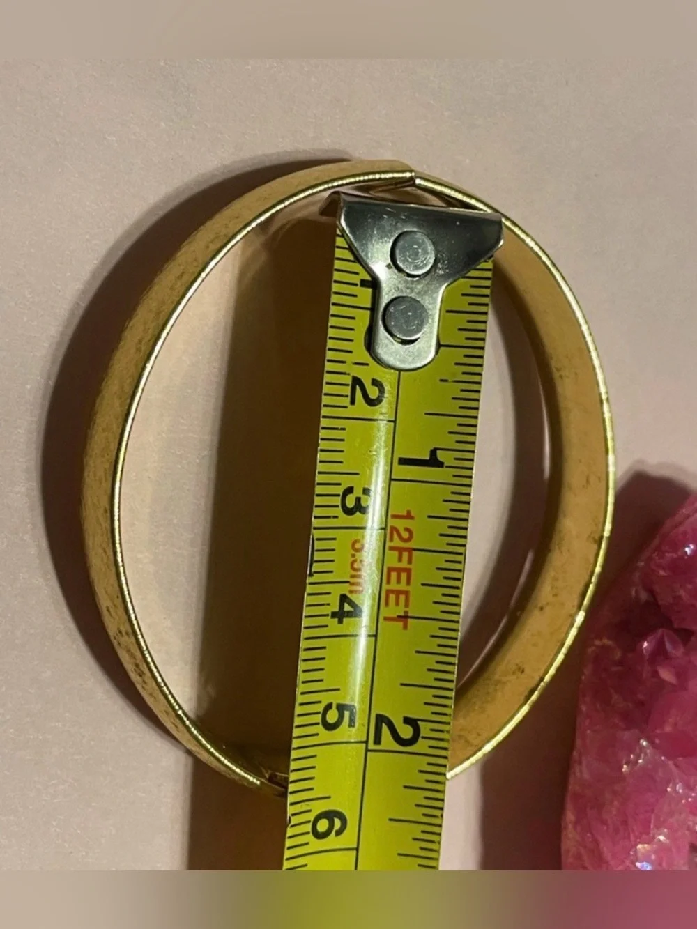 Vintage Gold Tone Clamper Bracelet #9248